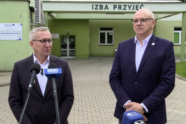 Robert Tyszkiewicz oraz Waldemar Kwaterski apelowali o wsparcie dla sejneńskiego szpitala