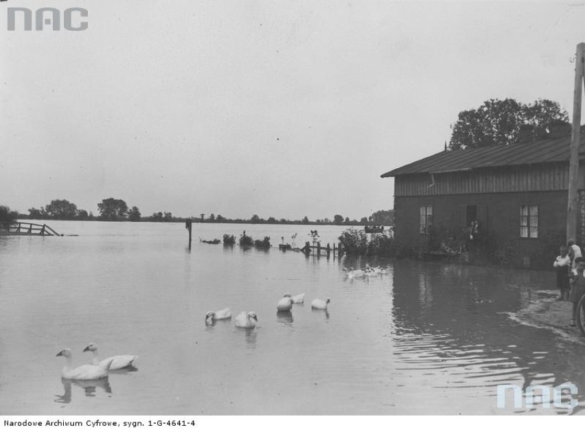 1934 r., zalana wieś Wilanów