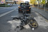15-letnia motocyklistka wjechała w tył jadącego przed nią auta