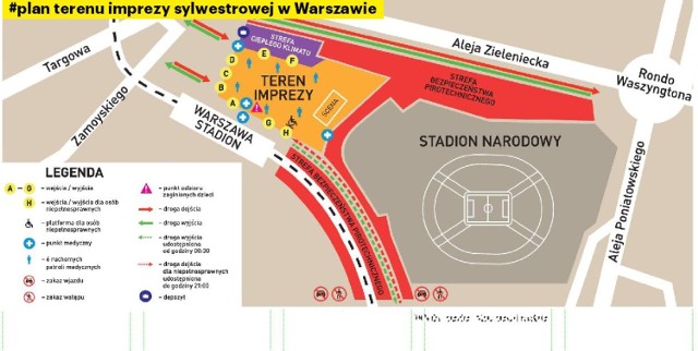 Sylwester, Warszawa - mapa. Zobacz, gdzie i co się będzie działo!