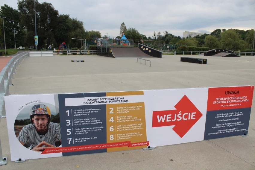 Skatepark w Parku Cegielnia został ogrodzony