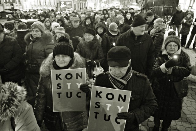 Manifestacja przed Sądem Okręgowym w Lublinie