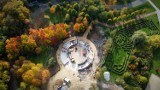 Żorski Park Cegielnia mieni się kolorami. Zobacz zdjęcia z lotu ptaka