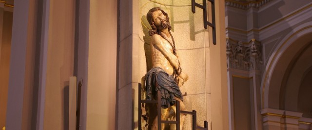 Chrustus w więzieniu w bazylice mniejszej Narodzenia Najświętszej Maryi Panny w Gorlicach