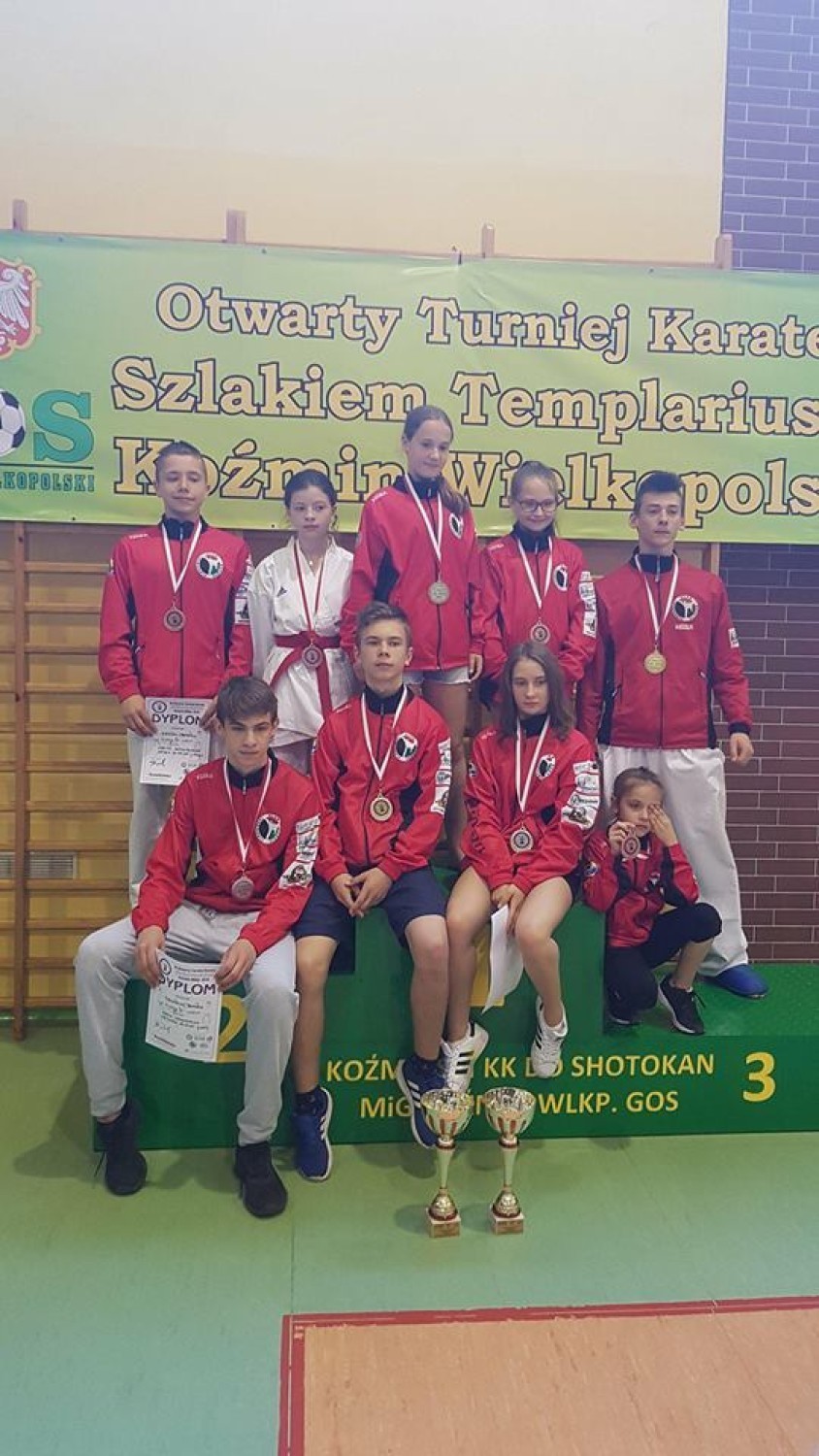 Pleszewscy karatecy na VI Otwartym Turnieju Karate "Szlakiem Templariuszy" w Koźminie Wielkopolskim    
