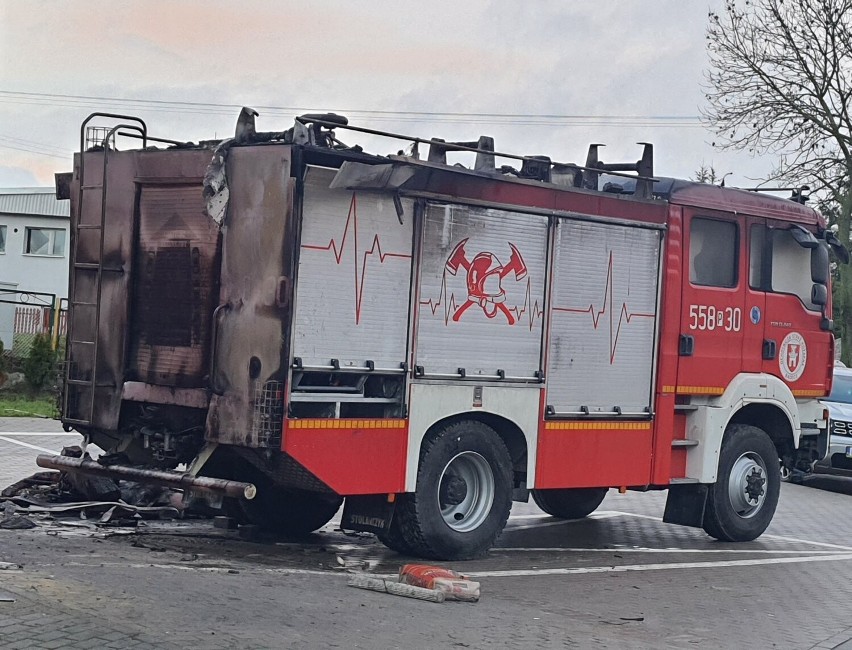 Pożar remizy w Bądeczu