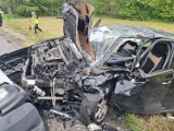 Wypadek w Bogunicach. Jedna osoba poszkodowana została przewieziona do szpitala 