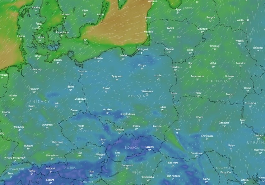 Prognoza pogody dla województwa warmińsko-mazurskiego i...