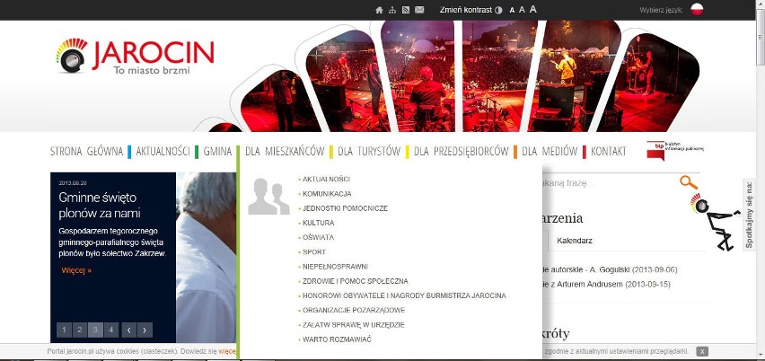 Nowy portal gminy Jarocin: Strona www.Jarocin.pl została...