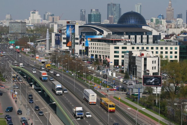 Wyłączenie z ruchu zachodniej jezdni Wisłostrady pod Trasą Łazienkowską