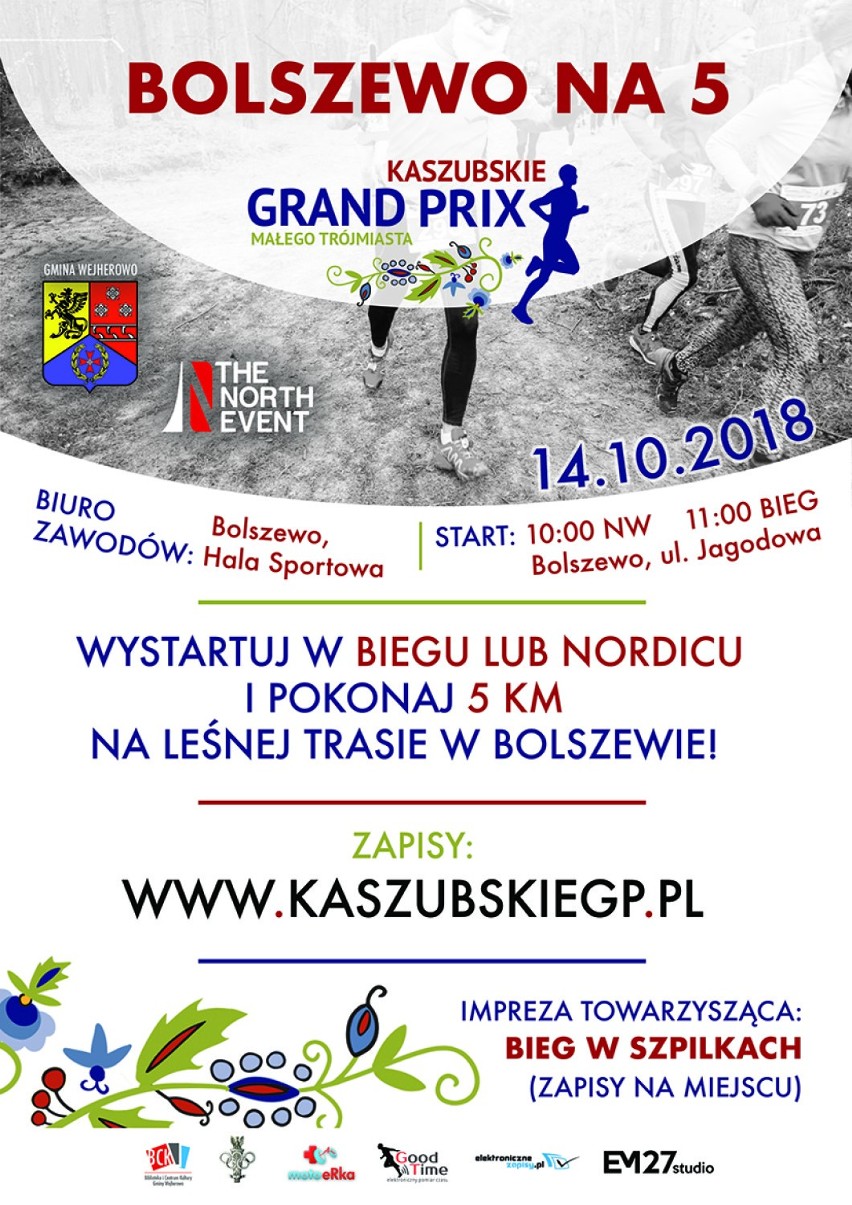Rusza Kaszubskie Grand Prix Małego Trójmiasta. Do wyboru: start w biegu lub marszu nordic walking na 5 km