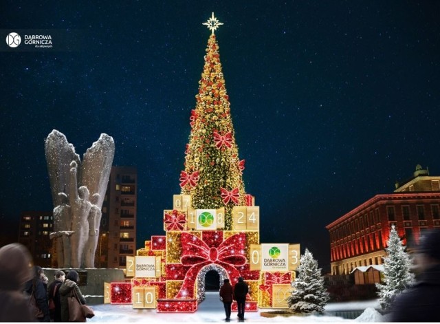 Tak ma wyglądać tegoroczna choinka świąteczna, która stanie na placu Wolności w Dąbrowie Górniczej