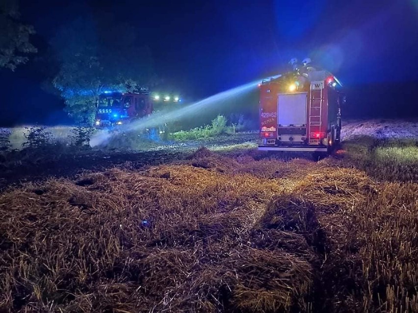 Pożar na polu w gminie Niechanowo. Czy było to podpalenie?