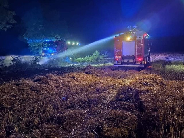Pożar na polu w gminie Niechanowo. Czy było to podpalenie?