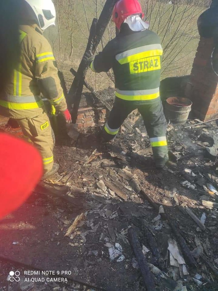 Pożar w Linowie w powiecie grudziądzkim. Płonęło poddasze budynku mieszkalnego