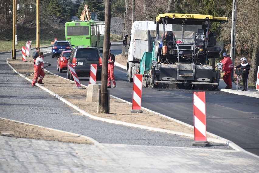 Trwa remont ulicy Kościuszki w Krośnie Odrzańskim.