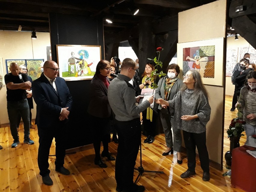 Skierniewiccy artyści z Galerii STO5 byli na wernisażu malarskim we Włocławku