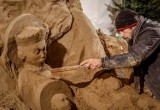 Bożonarodzeniowa szopka w Gdańsku Oliwie. Rzeźba powstała z 70 ton piasku - można ją oglądać do 6.01.2021 [zdjęcia]