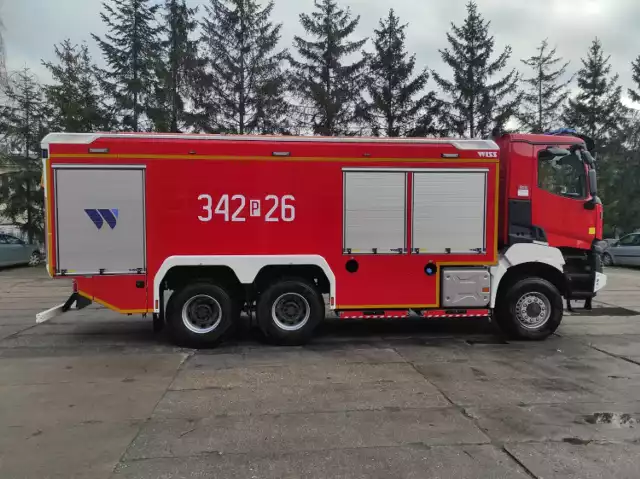 Nowy, ciężki wóz bojowy trafił do strażaków z Kalisza