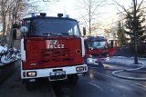 Gdynia. Pożar w bloku na Witominie, w którym mieści się komisariat policji