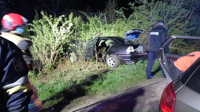 Wypadek BMW w Orzechowcach koło Przemyśla. Do szpitala trafiła jedna osoba [ZDJĘCIA]