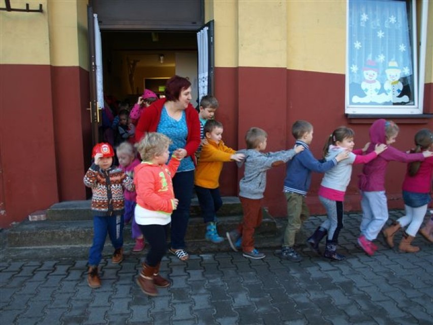 Ewakuacja w widawskim przedszkolu