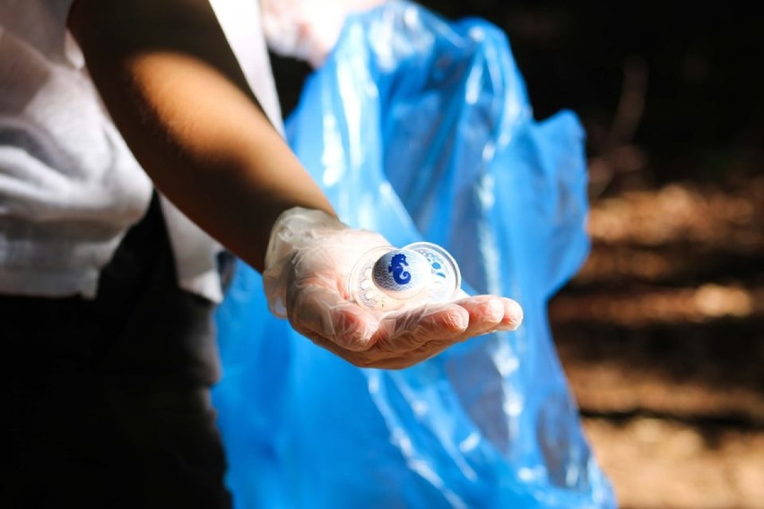 Smoczki, butelki i mnóstwo plastiku. Młodzi ludzie posprzątali Chojnik! Brawo! [ZDJĘCIA]