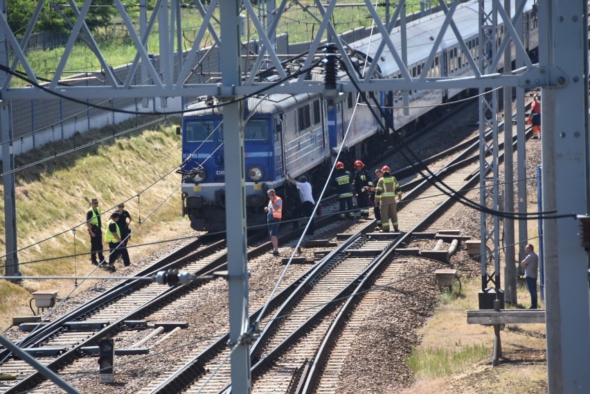 Do pożaru lokomotywy doszło pomiędzy stacjami Bogumiłowice i...