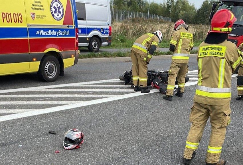 Wypadek z udziałem motocyklisty w Kaliszu. 48-latek był pijany! 