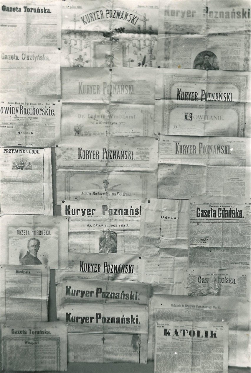 Gazety włożone do kuli podczas remontu w 1895 r.