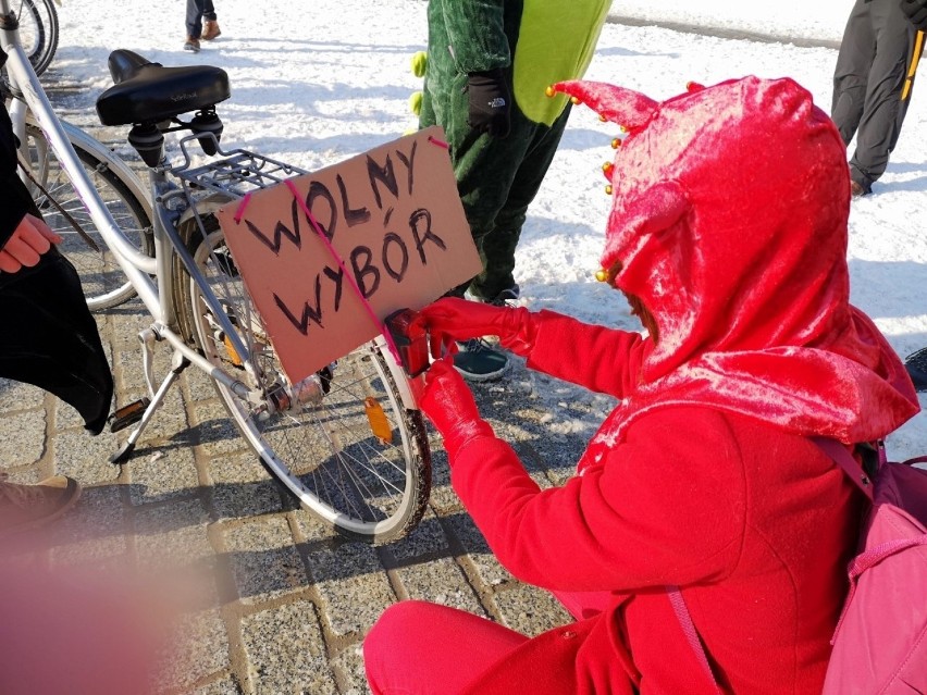 Walentynkowy strajk rowerowy w Krakowie