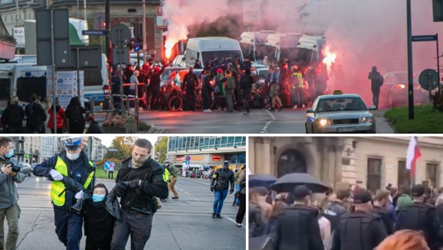 Podczas blokady w Krakowie doszło do kilku incydentów