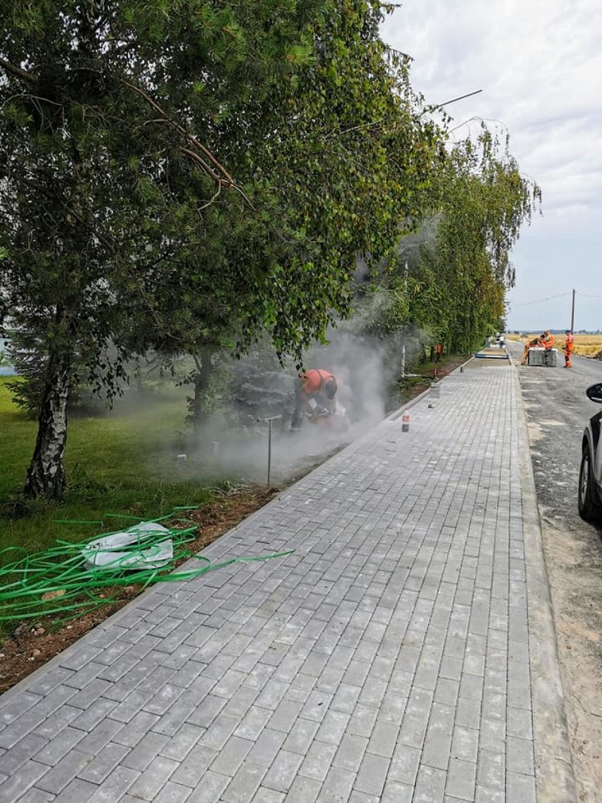 Ulica Słoneczna w Damasławku pięknieje. Remont idzie zgodnie z planem 