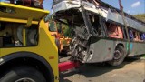 Wypadek autobusu pod Dreznem. Wśród poszkodowanych mieszkańcy woj. śląskiego [wideo, zdjęcia]