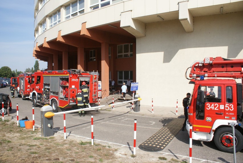 Pożar w szpitalu przy ulicy Poznańskiej w Kaliszu