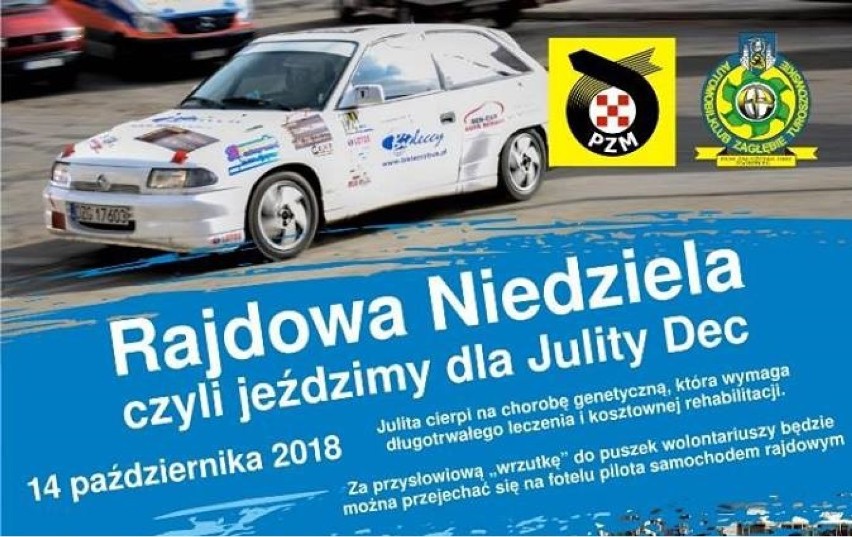 Przed nami rajdowa niedziela. Jeździmy dla Julity Dec!