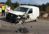Trzy samochody zderzyły się w Lisim Ogonie pod Bydgoszczą [zdjęcia]