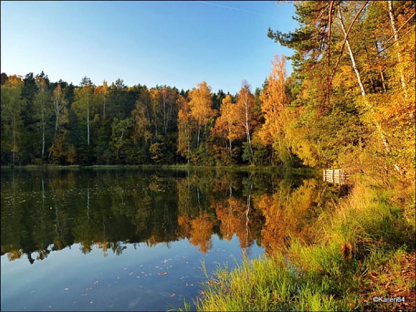 Jezioro Dobre jesienią