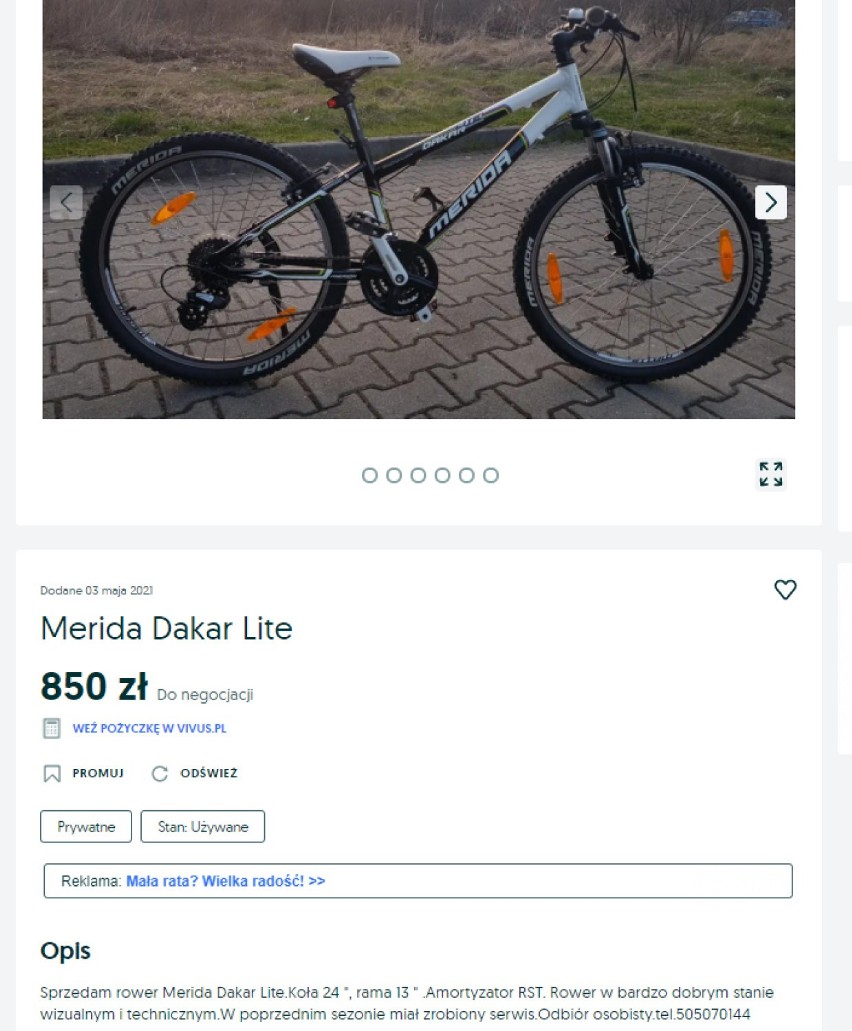 Olkusz. Używane rowery na sprzedaż w atrakcyjnych cenach. Oferty na OLX z cenami i zdjęciami
