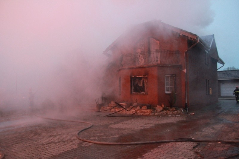 Zdjęcia strażaków z miejsca tragedii