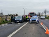 Wypadek na obwodnicy Grodziska Wielkopolskiego. Zderzyły się cztery samochody