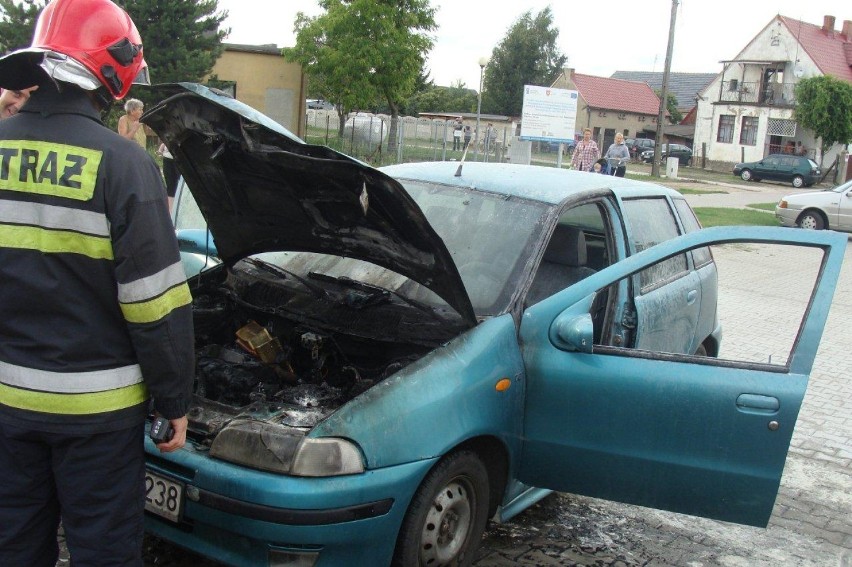 Brody: Pożar samochodu