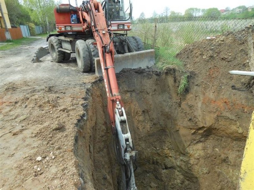 Budowa kanalizacji deszczowej w Pyzdrach.