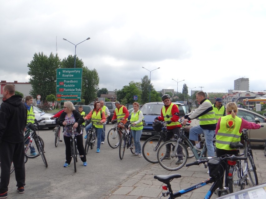 Radomsko: Rajd rowerowy Klubu Wzajemnej Pomocy "Szansa"