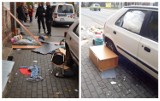 Jest reakcja policji w sprawie agresywnej kobiety z ulicy Stodólnej we Włocławku [zdjęcia]