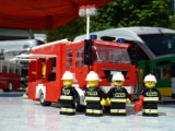 Wóz strażacki z klocków LEGO. Najnowszy projekt Mateusza Wawrowskiego [ZDJĘCIA]