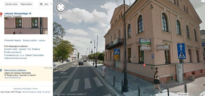 Zwiedź Piotrków w Google Street View