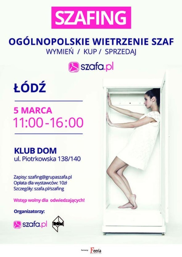 W Łodzi wietrzenie szaf odbędzie się w klubie DOM, 5 marca w godz. 11-16:00