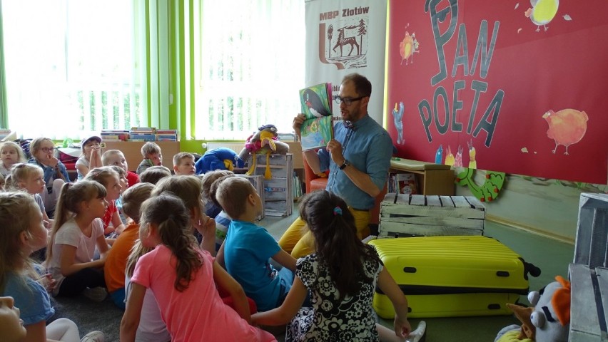 Spotkanie autorskie Pana Poety w Miejskiej Bibliotece Publicznej w Złotowie