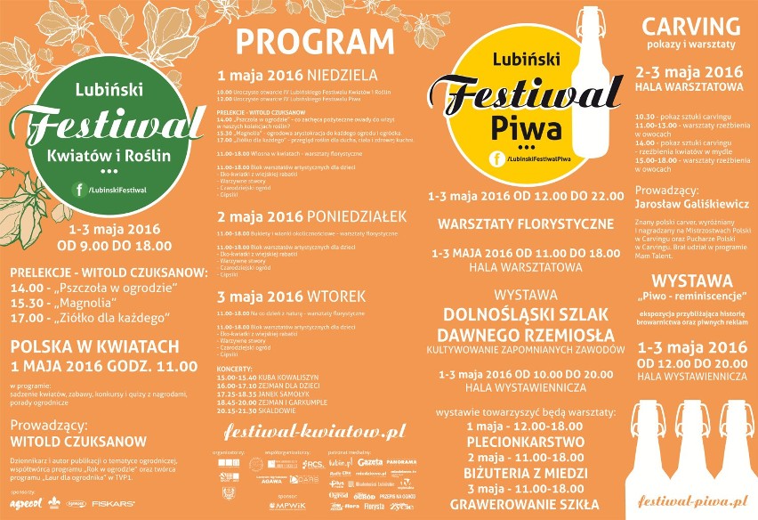 Majówka w Lubinie. Wzgórze Zamkowe zaprasza na Festiwal Kwiatów i Roślin oraz Festiwal Piwa